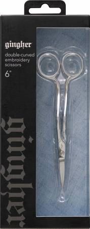 Gingher 6in Double Curved Embroidery Scissors # 220130