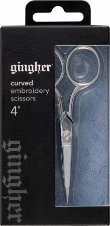 Gingher 4in Curved Embroidery Scissors # 220170
