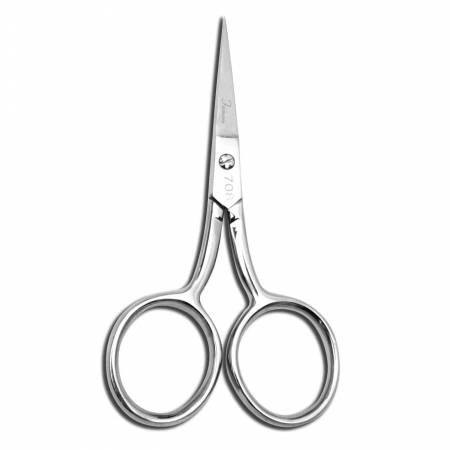 Famore 4in Large Ring Fine Point Straight Embroidery Scissor # 708SP