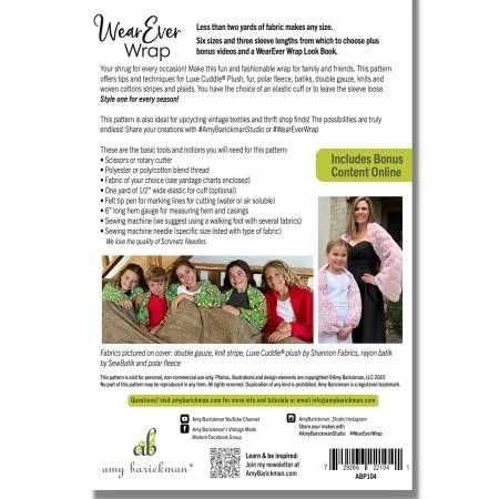 WearEver Wrap # ABP104, From Amy Barickman By Barickman, Amy In Wearables