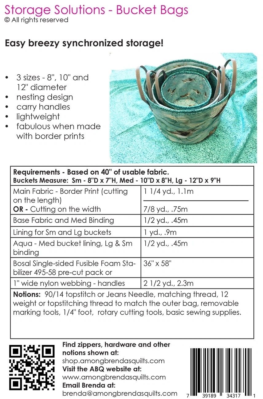 Storage Solutions Bucket Bags # ABQ198