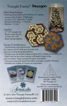 Triangle Frenzy Hexagon Table Topper # AED159