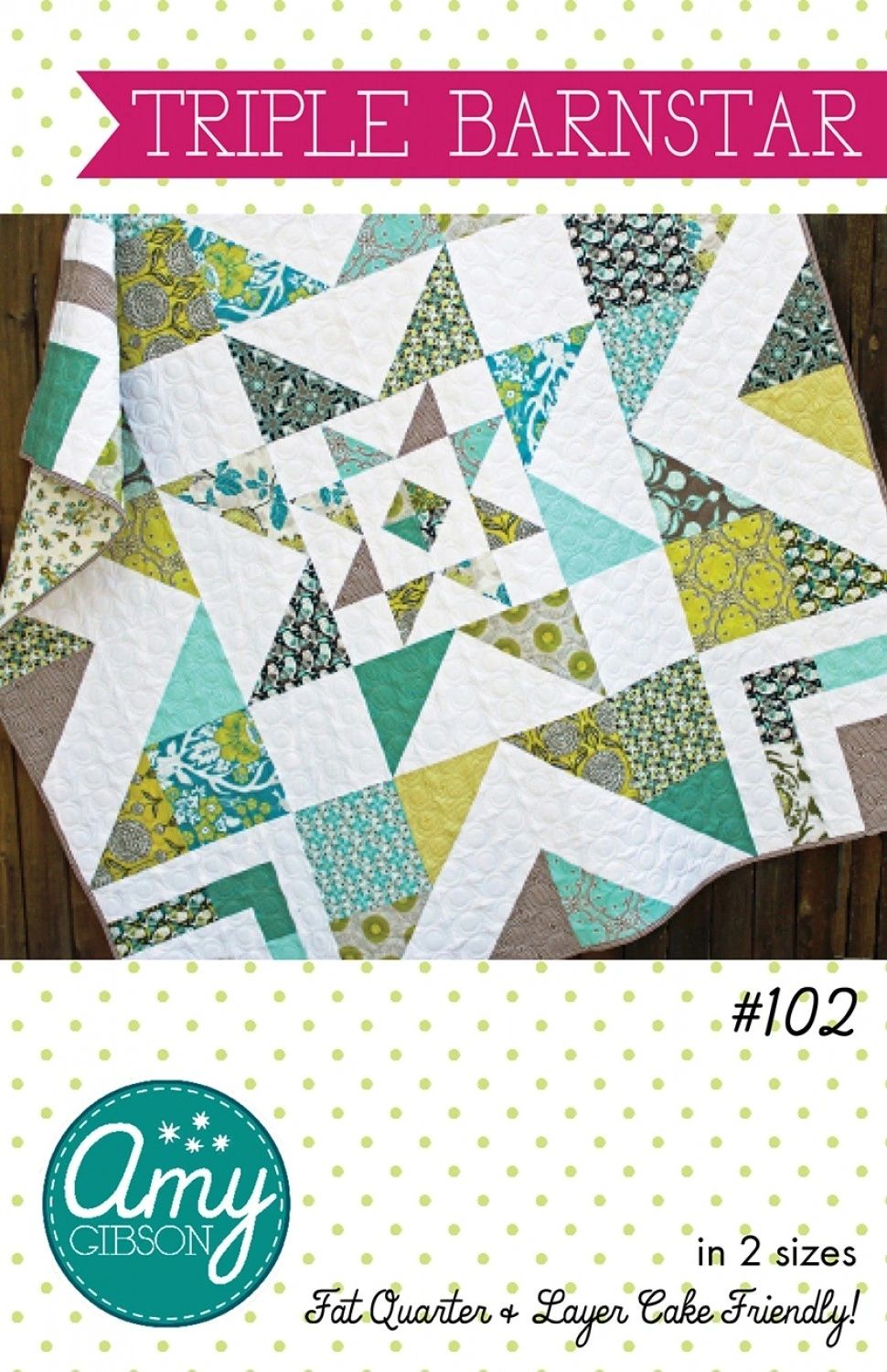 Triple Barnstar # AGP-102 From Amy Gibson By Gibson, Amy In Quilts