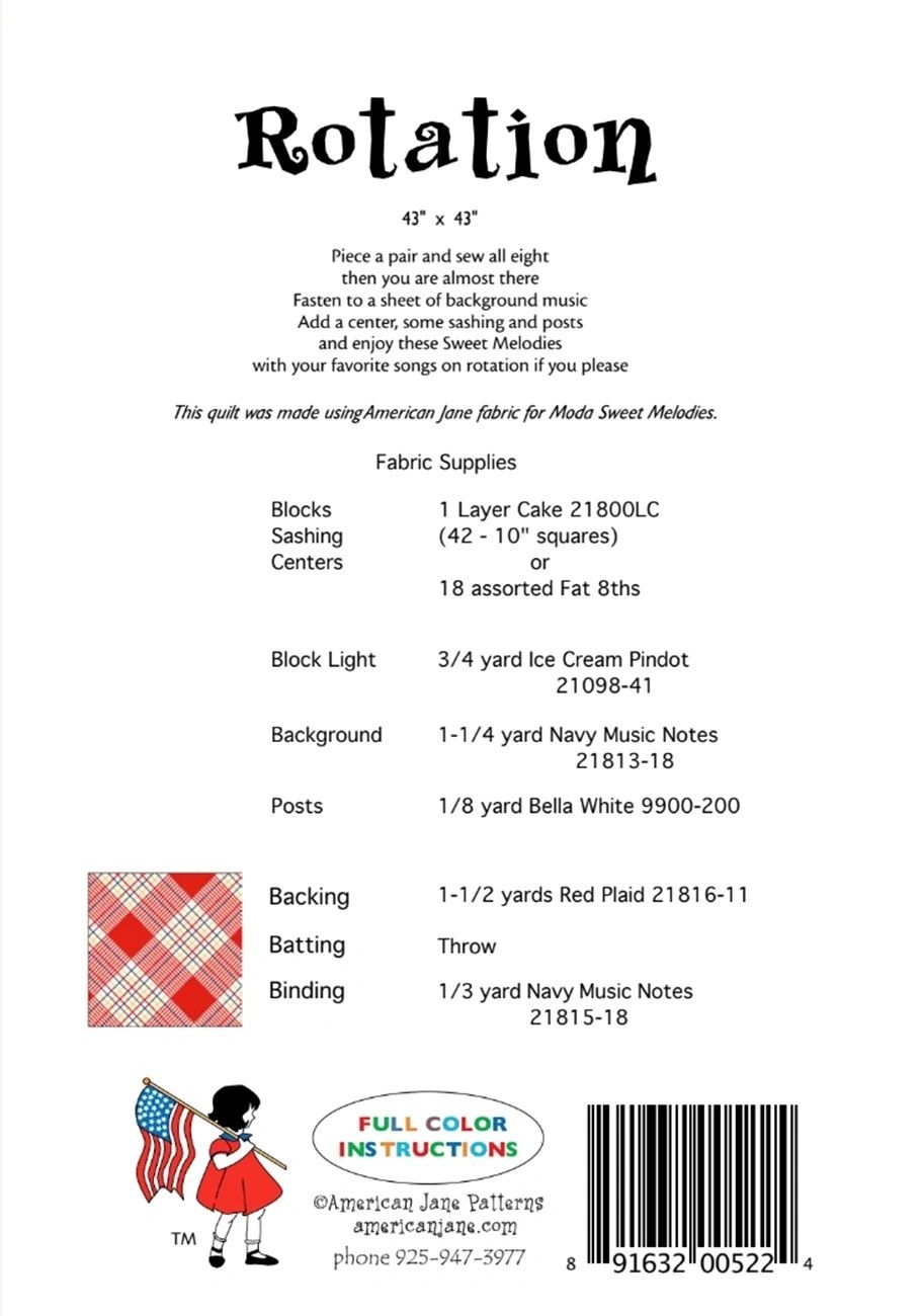 Rotation # AJP522 From American Jane Patterns By Klop, Sandy In Quilts