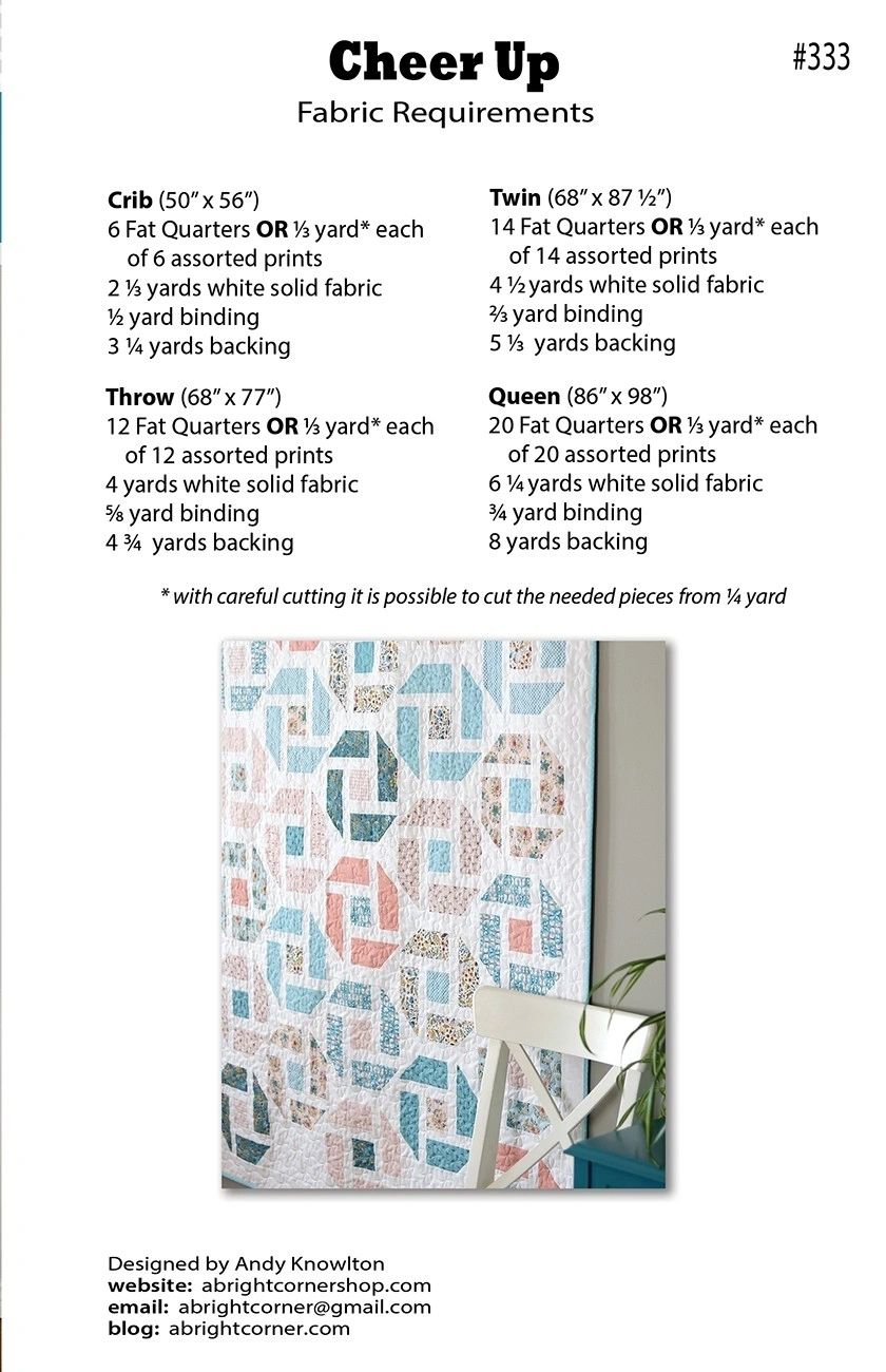 Cheer Up # AKBC333 From A Bright Corner By Knowlton, Andy In Quilts