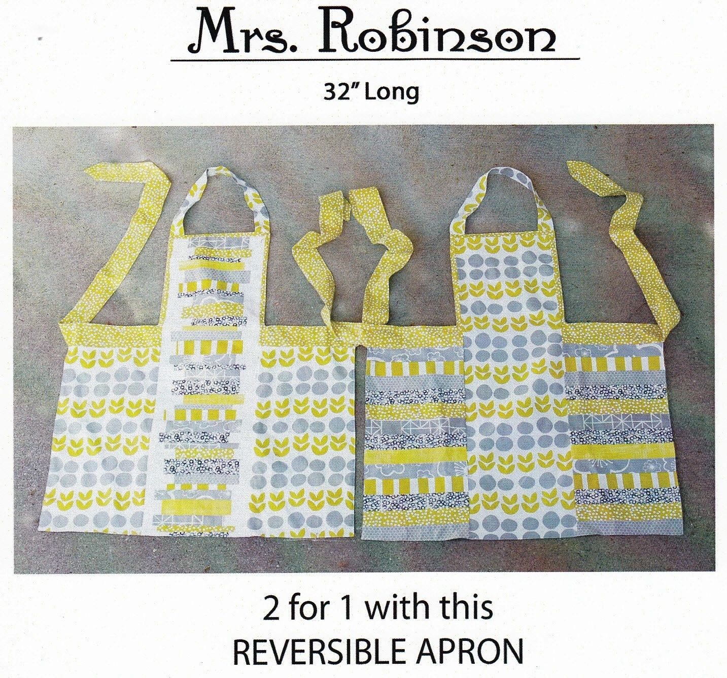 Mrs. Robinson # ALQ174 From Abbey Lane Quilts By Liljenquist, Janice and Owen, Marcea In Aprons, Dish Towels, and Hot Helpers