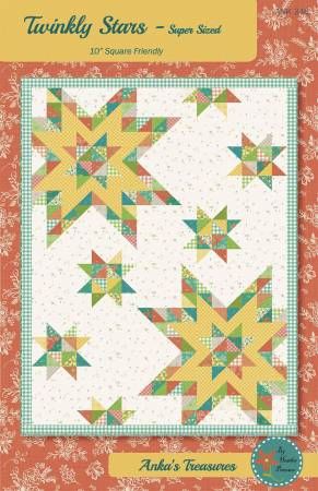 Twinkly Stars # ANK346, From Anka's Treasures By Peterson, Heather In Quilts