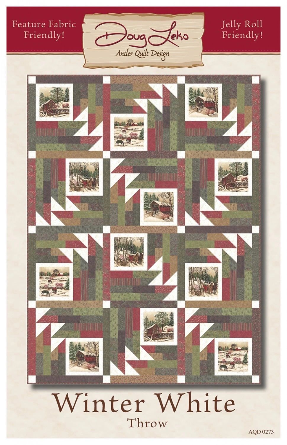 Winter White # AQD0273 From Antler Quilt Design By Leko, Doug In Quilts