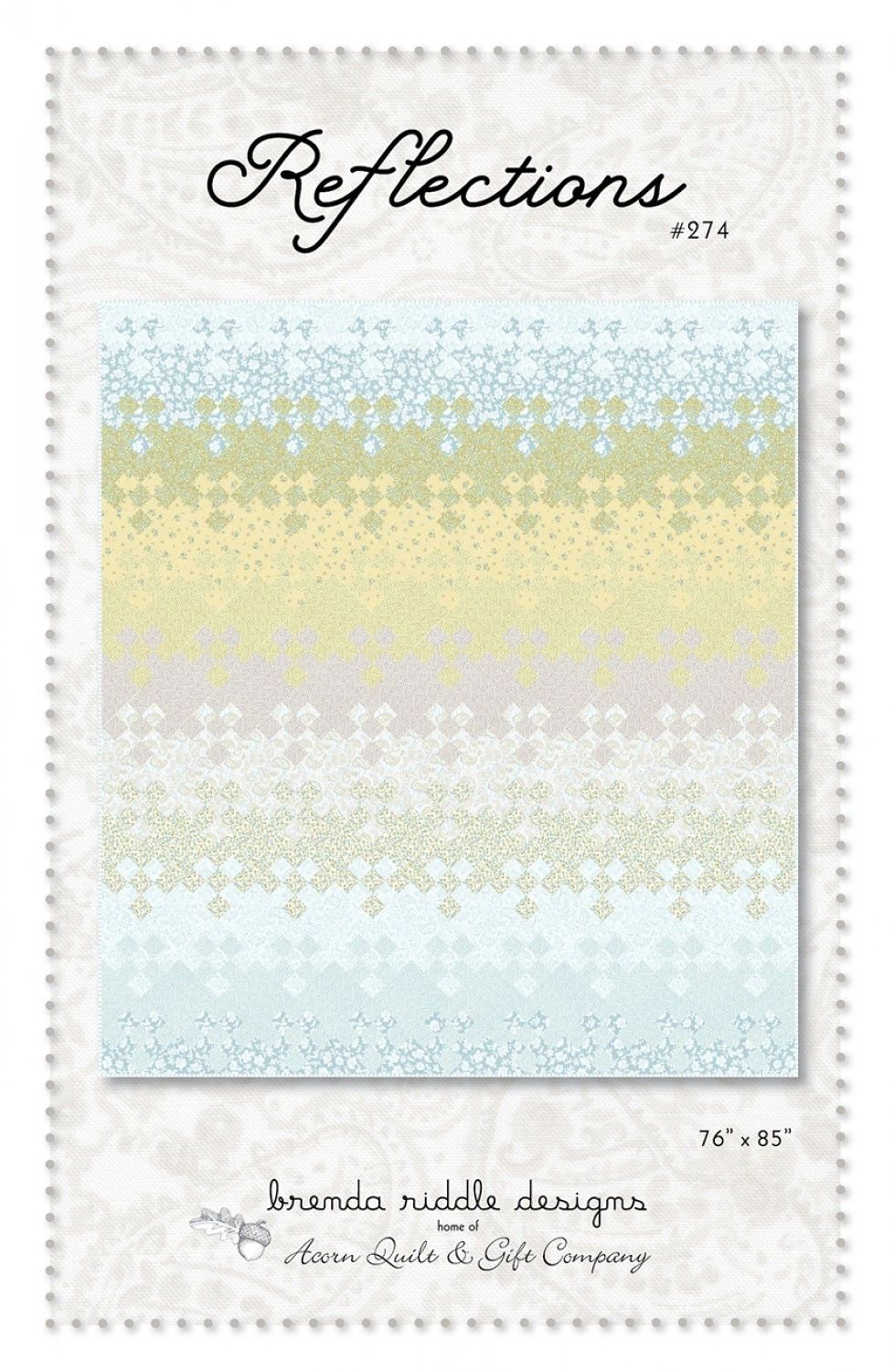 Reflections # AQG274 From Acorn Quilt & Gift Company By Riddle, Brenda In Quilts