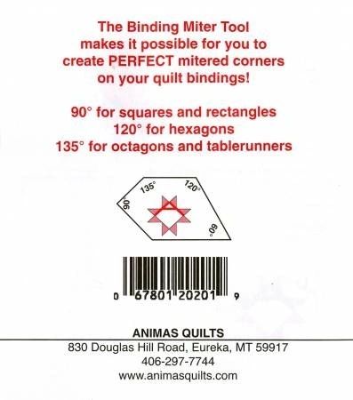 Tool Binding Miter # AQP201, From Animas Quilts Publishing In Binding