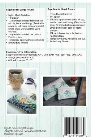 Classy Zipper Pouches # ASD225