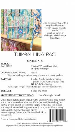 Thimballina Bag # AT211
