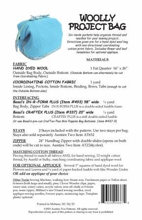 Woolly Project Bag # AT667