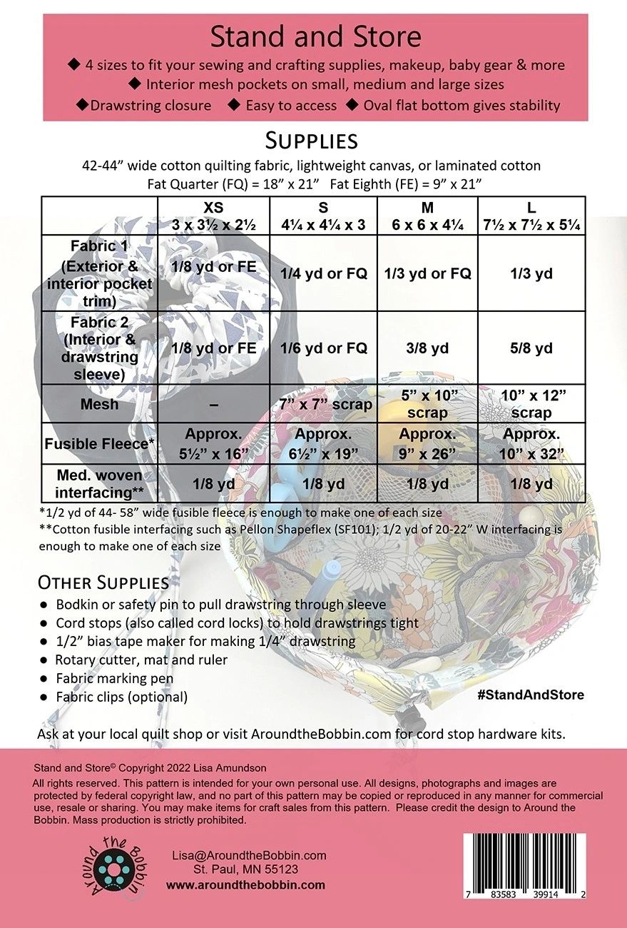 Stand and Store # ATB-221 From Around the Bobbin By Amundson, Lisa In Craft