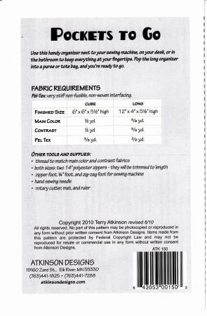 Pockets To Go # ATK150