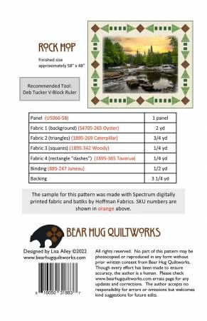 Rock Hop # BHQ-233, From Bear Hug Quiltworks By Alley, Lisa In Quilts