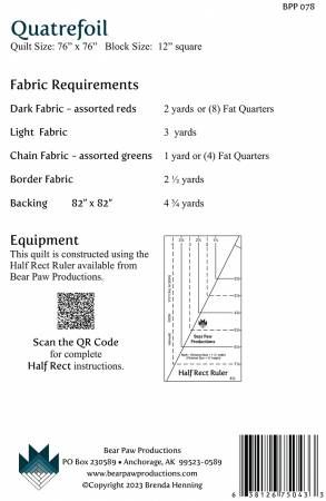 Quatrefoil # BPP078, From Bear Paw Productions By Henning, Brenda In Quilts