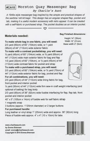 Morston Quay Messenger Bag # CA15
