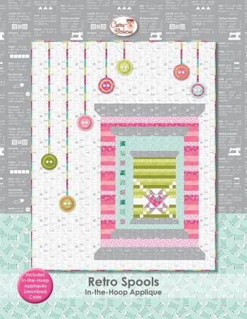 Retro Spools In-the-Hoop Applique # CB195ME