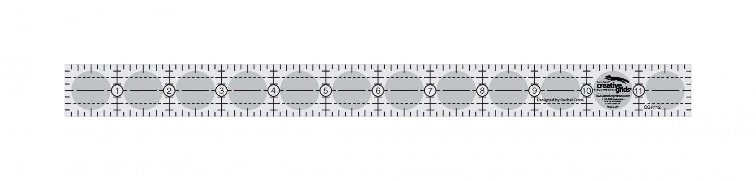 Creative Grids Quilt Ruler 1in x 12in # CGR112