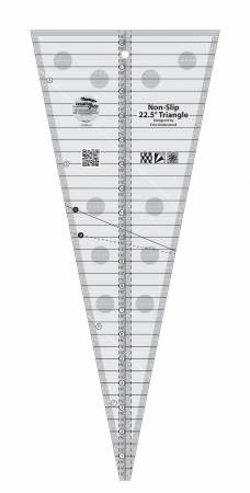 Creative Grids 22.5 Degree Triangle Quilt Ruler # CGREU3