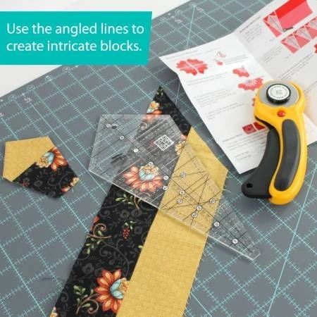 Creative Grids Starburst 30 Degree Triangle Quilt 9-1/2in Ruler # CGRISE30
