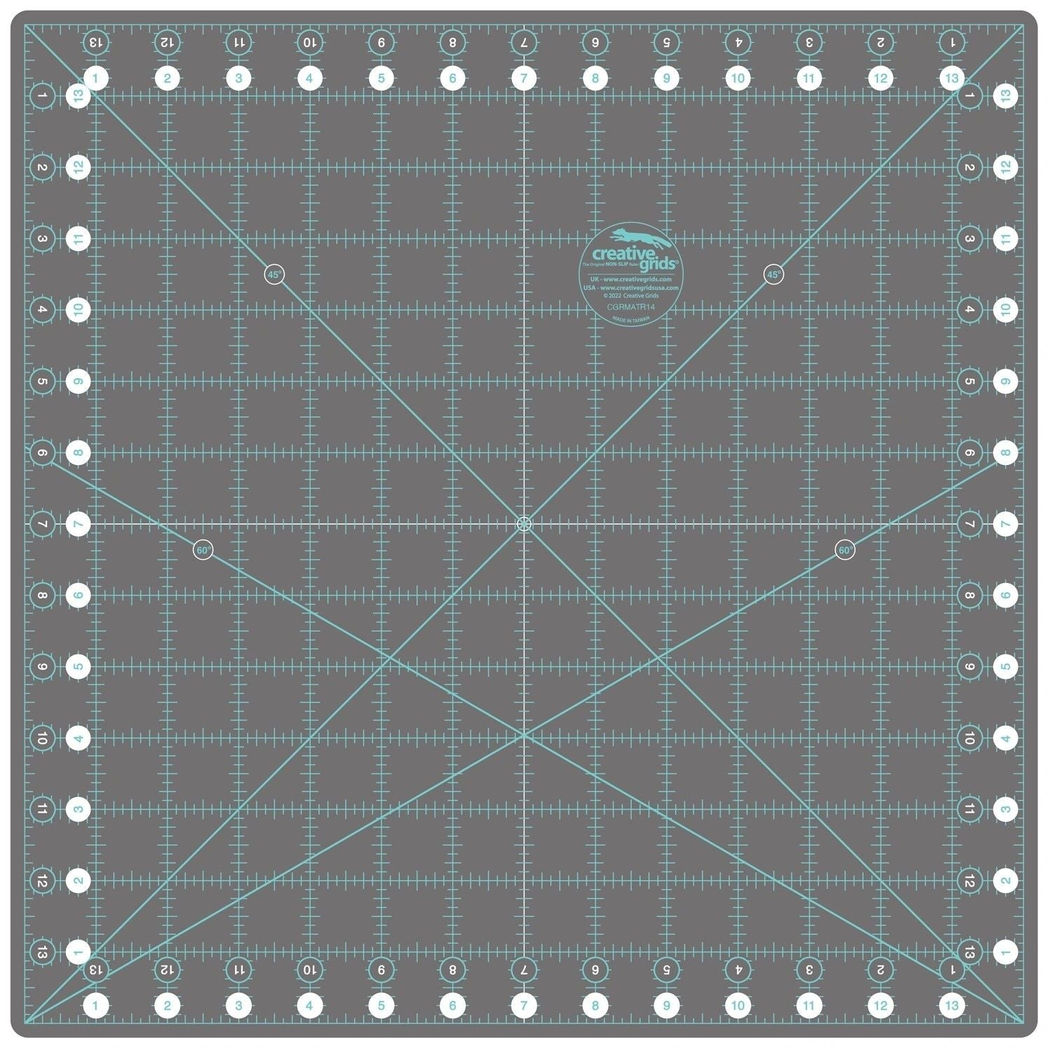 Creative Grids Self-Healing Rotating Rotary Cutting Mat 14in x 14in # CGRMATR14