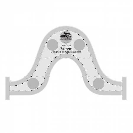 Creative Grids Machine Quilting Tool - Squiggy # CGRQTA4