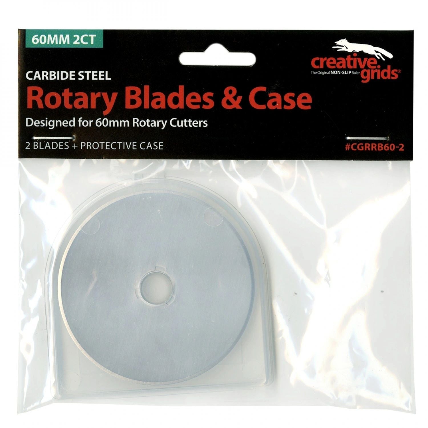 Creative Grids 60mm Replacement Rotary Blade 2pk # CGRRB60-2