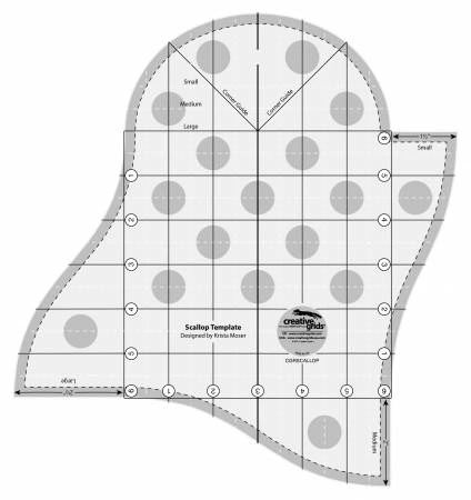 Creative Grids Scallop Template # CGRSCALLOP