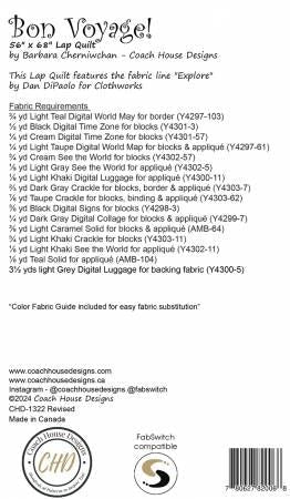 Bon Voyage! # CHD-1322-REV
