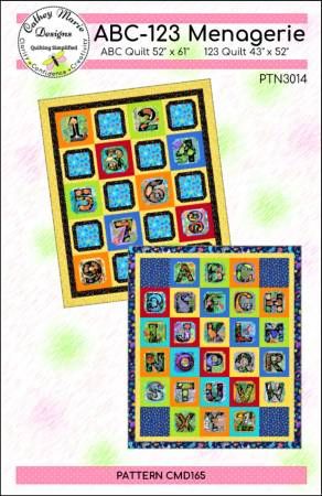 ABC-123 Menagerie # CMD165P, From Cathey Marie Designs In Quilts