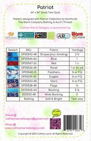 Patriot # CMD179P, From Cathey Marie Designs By Laird, Cathey In Quilts