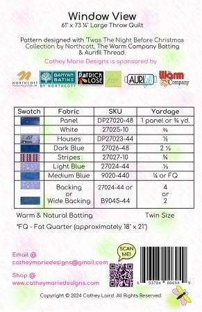 Window View # CMD194P, From Cathey Marie Designs By Laird, Cathey In Quilts