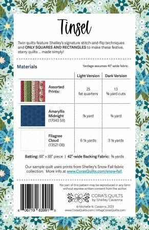 Tinsel Quilt Pattern # CQ-2307