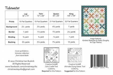 Tidewater # CQ020P, From Christine Quilts By Van Buskirk, Christine In Quilts