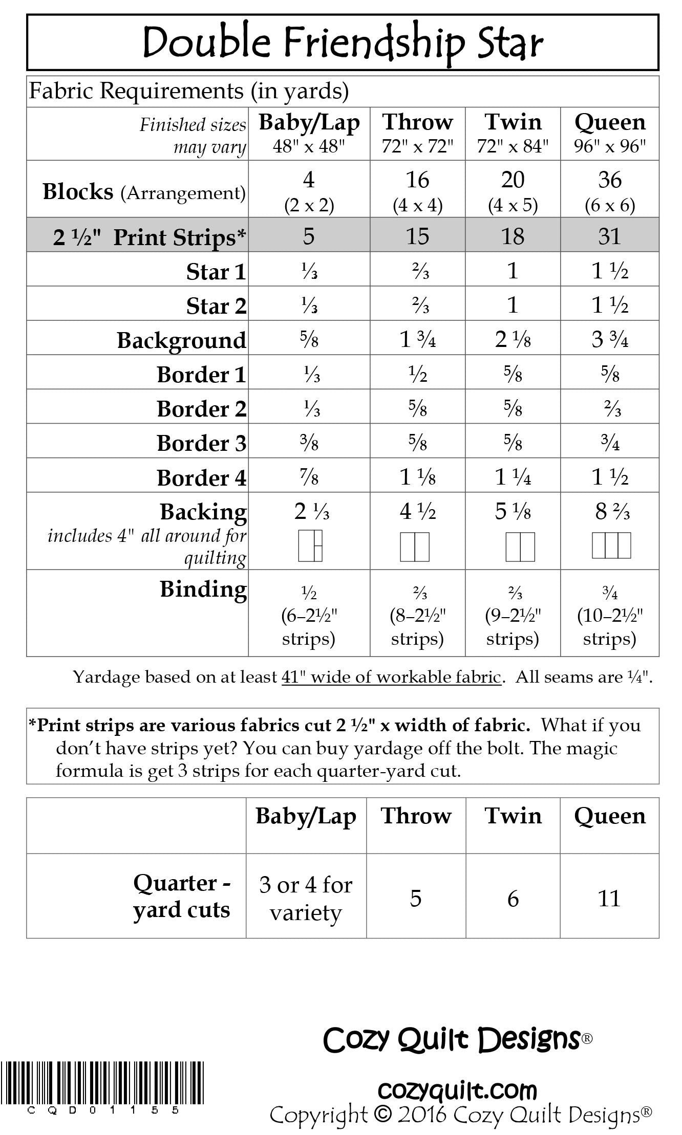 Double Friendship Star # CQD01155