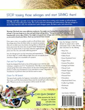 Save the Selvages - The Ultimate Small Projects Book # CQD04014
