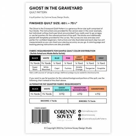Ghost in the Graveyard Quilt Pattern # CSDS-GG831