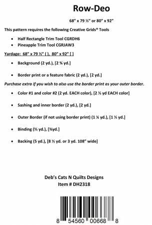 Row-Deo # DH2318