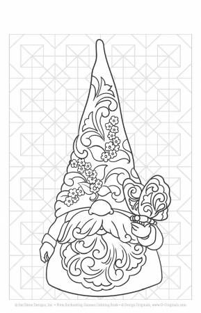 Enchanting Gnomes Coloring Book # DO6120