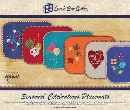 CD Seasonal Celebrations Placemats Machine Embroidery # ECSC1
