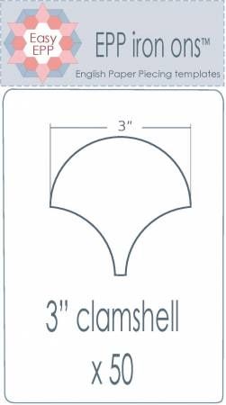 3in Clamshell EPP Iron-On x 50 # EPP69