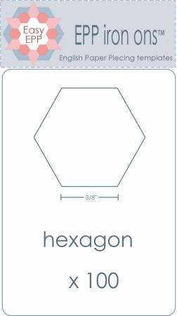 2-1/4in Hexagon EPP Iron-On x 50 # EPP87
