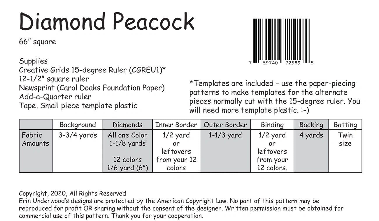 Diamond Peacock # EUQ115