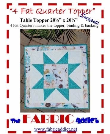 4 Fat Quarter Topper # FA4FQT22