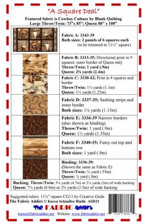 A Square Deal # FAASD23