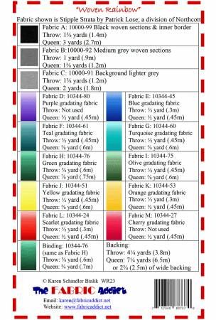 Woven Rainbow # FAWR23