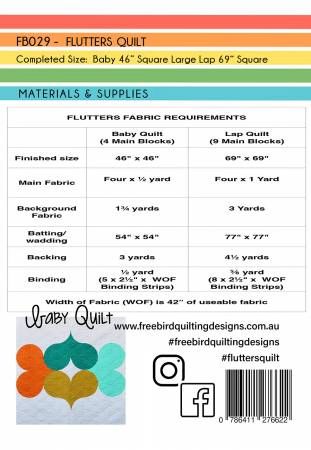 Flutters Quilt # FB029