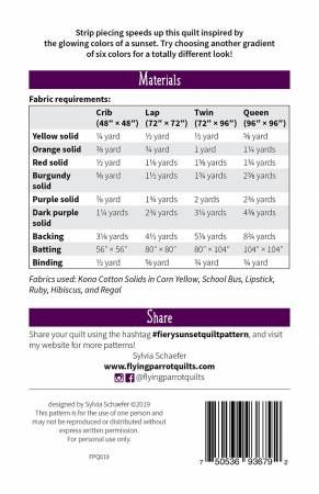 Fiery Sunset # FPQ019